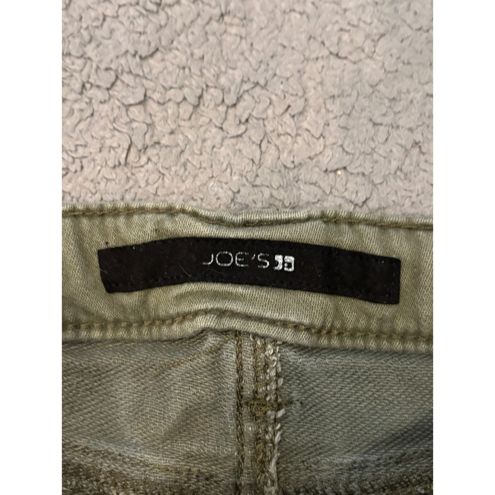 Joes Jeans Girls Size 12 Olive Green Skinny Moto Pants Adjustable Waist Zip - Picture 2 of 8